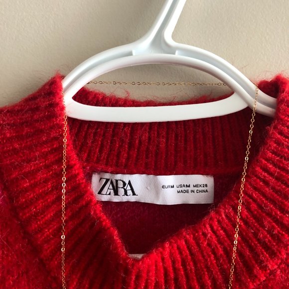 Zara hearts sweater, M - Picture 5 of 5